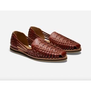 Nisolo Women's Huarache Sandal Sz 9.5 Brandy Woven Leather NWOB PE202505 Boho